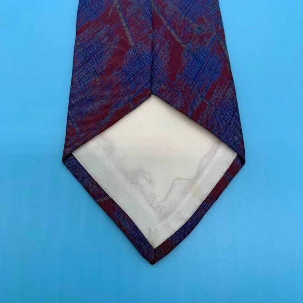 Vintage Enzo Brunattie Abstract Print Preppy Men's Classic Neck Tie